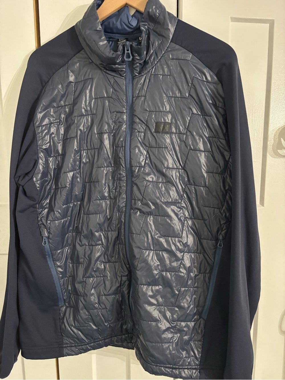 Helly Hansen Navy Quilted Hybrid Puffer Jacket